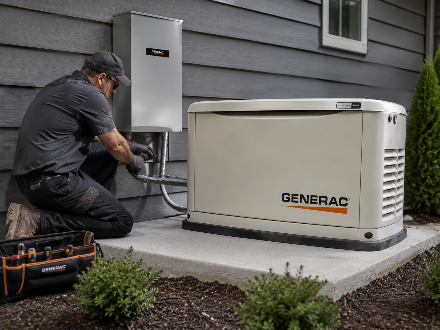 Proyecto de instalación de generador Generac Guardian